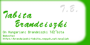 tabita brandeiszki business card